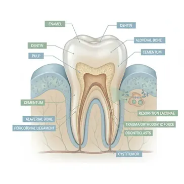 Resorpcja korzenia zba przyczyny, objawy, leczenie